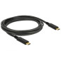 DeLOCK 83668 câble USB 2 m USB 3.2 Gen 1 (3.1 Gen 1) USB C Noir