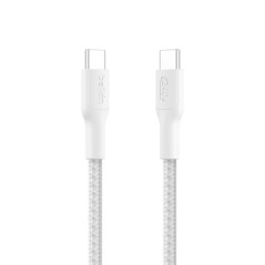 Belkin Eco Câble USB-C vers USB-C avec gaine tressée, 1 m, 240 W, doux au toucher, souple, Câble de recharge rapide, pour iPhone