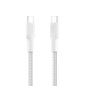 Belkin Eco Câble USB-C vers USB-C avec gaine tressée, 1 m, 240 W, doux au toucher, souple, Câble de recharge rapide, pour iPhone