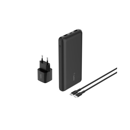Belkin Solution de Recharge Portable 4-en-1 avec Batterie Externe de 20000 mAh, Chargeur Secteur USB-C de 25 W, câble USB-C de 6
