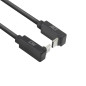 ACT Câble USB C coudé de 2 m, PD 60 W, connecteur USB C coudé à 90 degrés, haut/bas vers le haut/bas, vitesse de données 10 Gbps ACT Câble USB C coudé de 2 m, PD 60 W, connecteur USB C coudé à 90 degrés, haut/bas vers le haut/bas, vitesse de données 10 Gbps