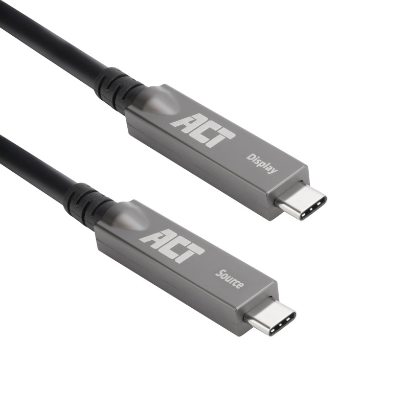 ACT Câble optique actif USB C (AOC) 10 m, câble vidéo USB C USB 3.2 Gen2, haute vitesse, USB C fibre optique active, pour pannea ACT Câble optique actif USB C (AOC) 10 m, câble vidéo USB C USB 3.2 Gen2, haute vitesse, USB C fibre optique active, pour pannea