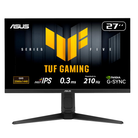 ASUS TUF Gaming VG27AQL5A - Moniteur Gaming 27" QHD (2560x1440), 210Hz (OC), Fast IPS, ELMB Sync, 0.3ms GTG, Haut-parleurs Stéré