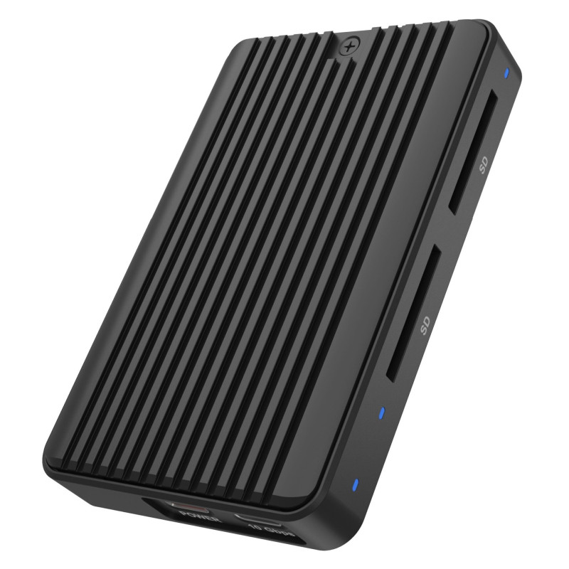 ICY BOX IB-CR602M-C31 M.2 Boîtier SSD avec lecteur de cartes ICY BOX IB-CR602M-C31 M.2 Boîtier SSD avec lecteur de cartes