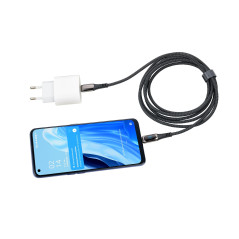 TROIKA Câble de Charge Haute Vitesse USB-C 100W PD Power Delivery vers USB-C - SPEEDY XL - Avec Fonction de Transfert de Données