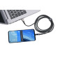 TROIKA Câble de Charge Haute Vitesse USB-C 100W PD Power Delivery vers USB-C - SPEEDY XL - Avec Fonction de Transfert de Données TROIKA Câble de Charge Haute Vitesse USB-C 100W PD Power Delivery vers USB-C - SPEEDY XL - Avec Fonction de Transfert de Données