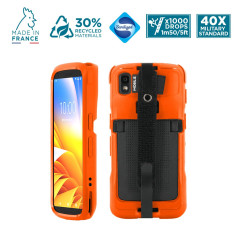 MOBILIS Coque pour Zebra TC22 TC27 avec Patte de Saisie Antichute & Porte-Stylet, Etui Protection Militaire Fabriqué en France,