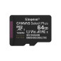 Kingston Canvas Select Plus Carte mémoire microSD 64GB micSDXC Gen3 100R A1 Adaptateur SD Non Inclus - SDCS3/64GBSP Kingston Canvas Select Plus Carte mémoire microSD 64GB micSDXC Gen3 100R A1 Adaptateur SD Non Inclus - SDCS3/64GBSP