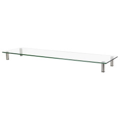LogiLink BP0060 support d'écran plat pour bureau Autonome Acier inoxydable, Transparent - Supports d'écrans plats pour bureau (A