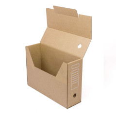 ONLY BOXES Boîtes d’archives A4 en carton recyclé (x20), montage rapide FastFold, sans ruban, solides et empilables, dimensions 