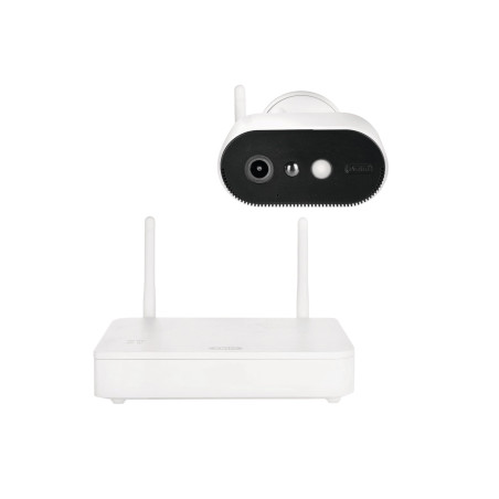 ABUS Caméra sans Fil Pro avec Station de Base (PPIC91000) – Surveillance Intelligente avec LED Blanche