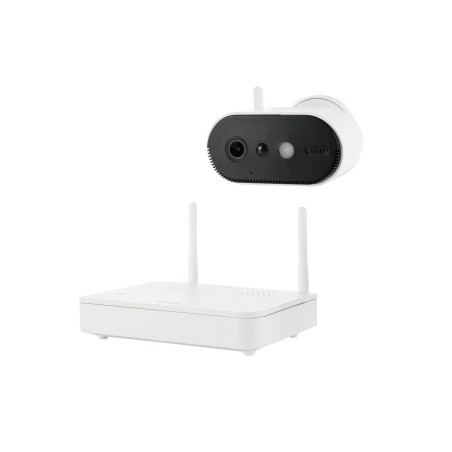 ABUS Caméra sans Fil Pro avec Station de Base (PPIC91000) – Surveillance Intelligente avec LED Blanche