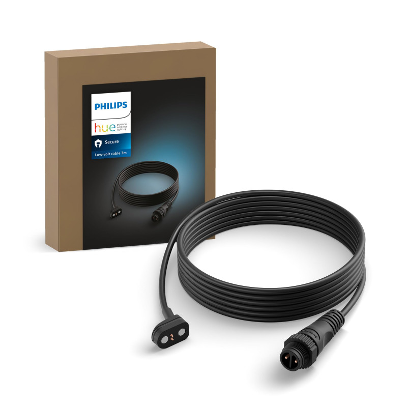 Philips Hue Câble de Charge d'Extérieur CSA-2DA 5 m (24 V) - Noir Philips Hue Câble de Charge d'Extérieur CSA-2DA 5 m (24 V) - Noir