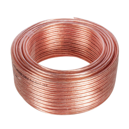 Maclean MCTV-510 câble d'enceinte 2x1.5mm2 / 48x0.20CCA 3,5x7,0mm TRANSPARENT PVC 25m (25m)