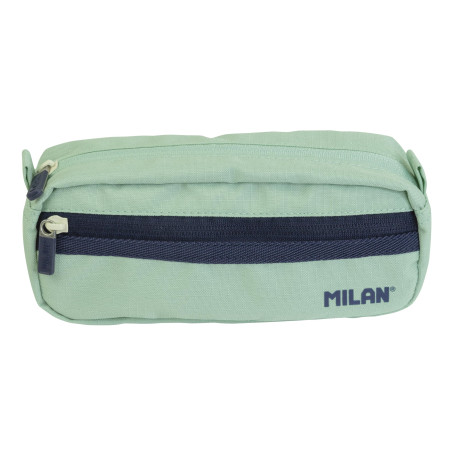 Trousse rectangulaire 2 fermetures éclair série 1918 vert MILAN®