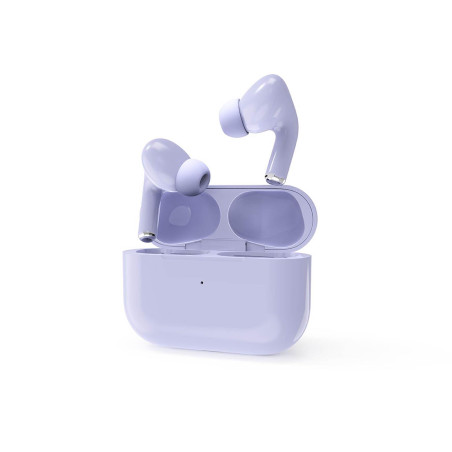 Gembird GMB-Audio Wireless TWS in-Ears Violet - Écouteurs Bluetooth 5.0 avec Temps de Veille de 200h, Appels Mains Libres, Indic