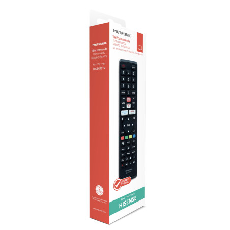 Metronic 495354 Télécommande de Remplacement pour téléviseurs Hisense - Télécommande Universelle pour TV de la Marque Hisense