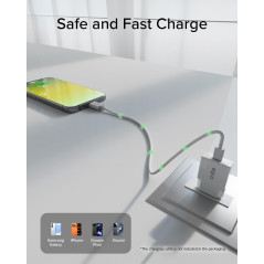 SBS Alimentation Extra Slim GaN Charger 30W USB-C, Technologie GaN, Power Delivery PD 3.0 PPS, Recharge Rapide, Chargeur USB-C, 