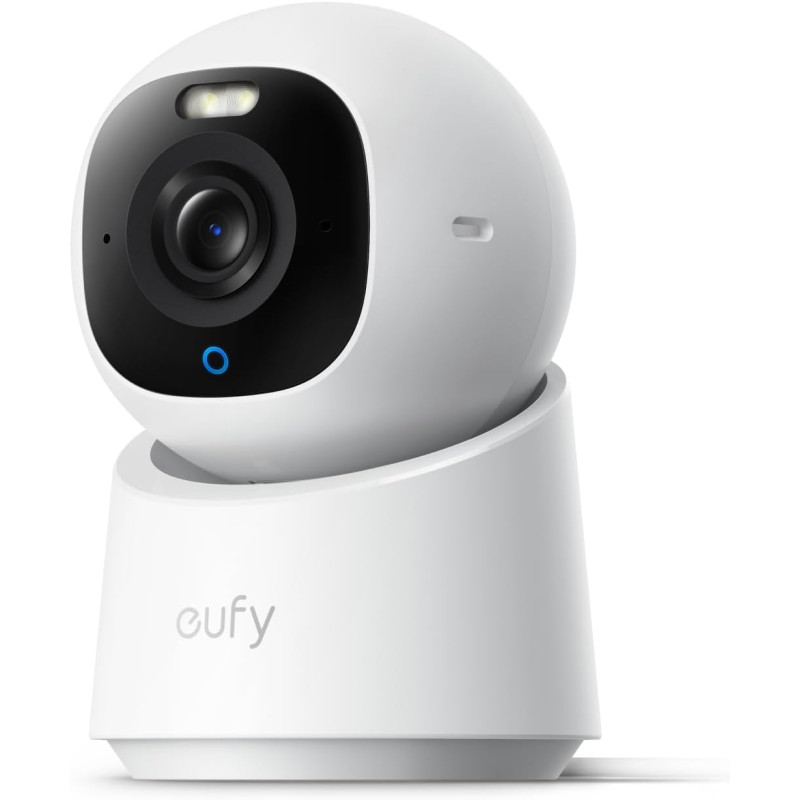 eufy Security Camera Interieure E30, caméra de Surveillance 4K UHD, Rotation 360° et Inclinaison, Vision Nocturne en Couleur, dé eufy Security Camera Interieure E30, caméra de Surveillance 4K UHD, Rotation 360° et Inclinaison, Vision Nocturne en Couleur, dé