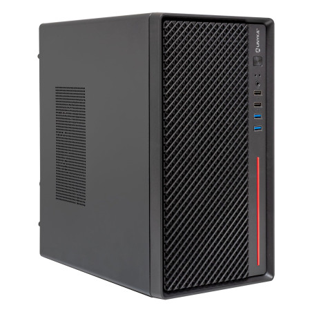 UNYKAch Boîtier d'ordinateur Micro ATX NUMEN 300 Pro - 4 USB (2 × 3.0 + 2 × 2.0), Support ATX, GPU jusqu'à 250 mm, Compact Noir/
