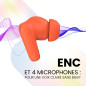 SPC Boost Buds - Écouteurs Bluetooth sans Fil avec Annulation du Bruit ENC | 30h de Batterie | Google Fast Pair | 4 micros | IPX SPC Boost Buds - Écouteurs Bluetooth sans Fil avec Annulation du Bruit ENC | 30h de Batterie | Google Fast Pair | 4 micros | IPX