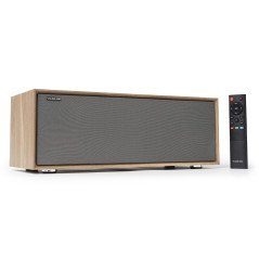 VULKKANO T50 Arc Enceinte Amplifiée avec 50W de Puissance, Woofer de 4" à Double Tube, Bluetooth 5.0, HDMI Arc, Optique, RCA, US