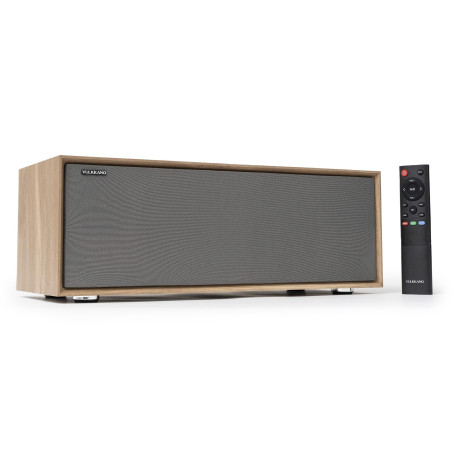 VULKKANO T50 Arc Enceinte Amplifiée avec 50W de Puissance, Woofer de 4" à Double Tube, Bluetooth 5.0, HDMI Arc, Optique, RCA, US