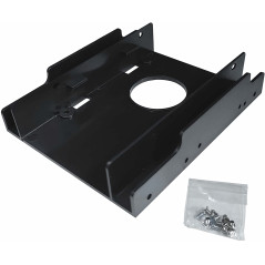 Jedel Kit de support de montage double pour disque dur SSD vers disque dur 2,5" à 3,5"