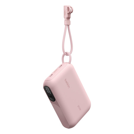 Belkin Batterie Externe 10000mah, Power Bank Charge Rapide avec 2 Ports USB-C (Chargeur Portable, écran, 20 W, pour l'iPhone 16
