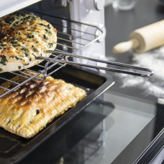 Cecotec Four de comptoir Bake&Toast 3090 Blanc Gyro, 30 L, 1500 W, 5 fonctions différentes, Comprend une broche rotative, Éclair