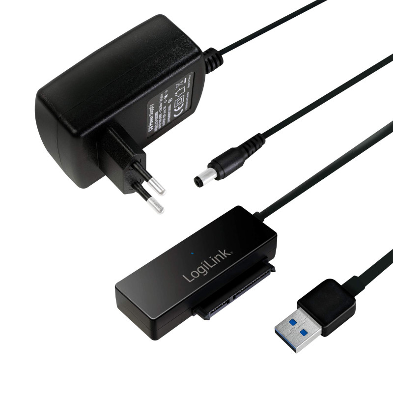 Logilink AU0050 Adaptateur USB 3.0 vers SATA 3G/6G avec Interrupteur on/Off Noir Logilink AU0050 Adaptateur USB 3.0 vers SATA 3G/6G avec Interrupteur on/Off Noir