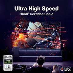 CLUB 3D CABLE HDMI ULTRA HIGH SPEED 10K 120HZ 48GBPS 2M.
