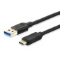 Équipement 128345 - Câble USB (0,5 m, USB C, USB A, 3,0 (3,1 Gen 1), 5000 Mbit/s, noir) Équipement 128345 - Câble USB (0,5 m, USB C, USB A, 3,0 (3,1 Gen 1), 5000 Mbit/s, noir)