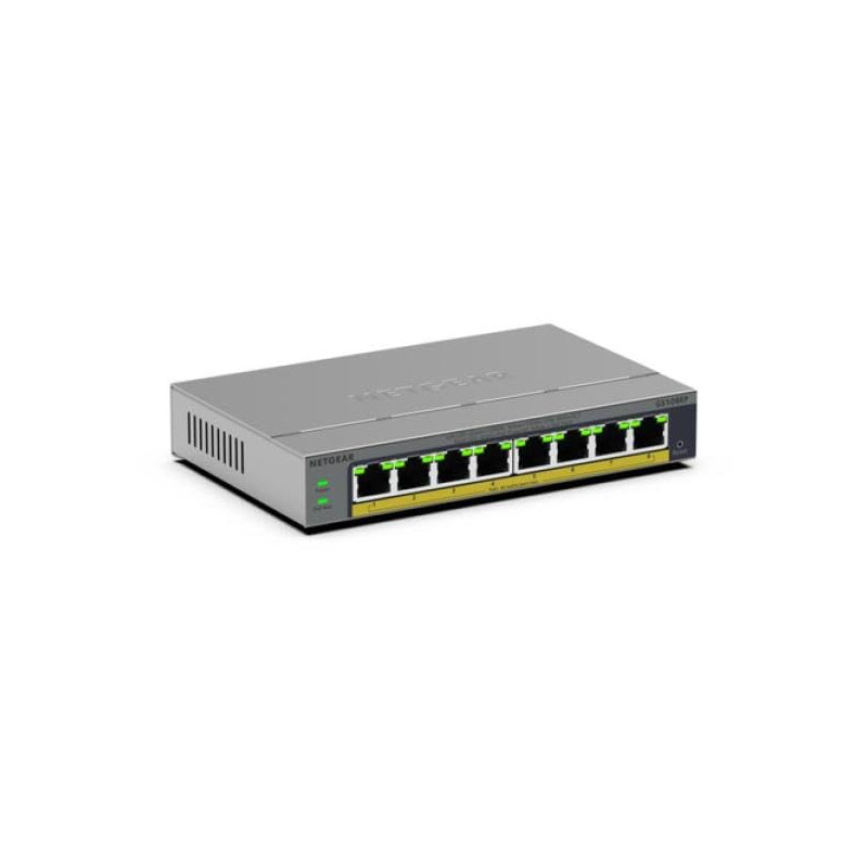 Netgear 8PT GB Plus Switch W/PoE+ GS108EP - Switch - 1 Gbps (GS108EP-100EUS) Netgear 8PT GB Plus Switch W/PoE+ GS108EP - Switch - 1 Gbps (GS108EP-100EUS)