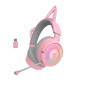 Razer Kraken Kitty V3 Pro - Casque Gaming sans Fil RGB Kitty - Oreilles de Chat réactives pour Le Streaming - Membrane Triforce 