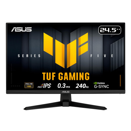ASUS TUF Gaming Series 5 - VG259QM5A Gaming Monitor – 24.5-inch Full HD Fast-IPS Panel, 240Hz, 0.3ms, G-Sync® Compatible AMD Fre