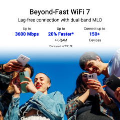 ASUS RT-BE58 Go - Routeur de Voyage WiFi 7 Double Bande, 3600 Mbps, 4G & 5G Mobile Tethering, Port 2.5G, réseau invité Pro SSIDs