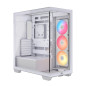 CORSAIR 3500X RS-R ARGB Boîtier PC Mi-Tour avec Vitre Panoramique – 3 Ventilateurs RS120-R ARGB Préinstallés, Système de Fixatio CORSAIR 3500X RS-R ARGB Boîtier PC Mi-Tour avec Vitre Panoramique – 3 Ventilateurs RS120-R ARGB Préinstallés, Système de Fixatio