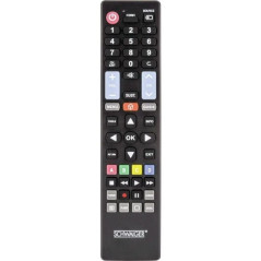Schwaiger UFB100U533 télécommande TV Appuyez sur les boutons - Télécommandes (TV, Appuyez sur les boutons, Noir)