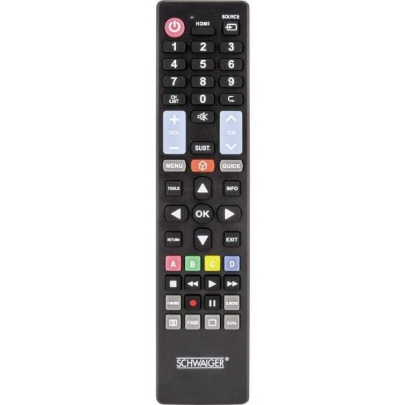Schwaiger UFB100U533 télécommande TV Appuyez sur les boutons - Télécommandes (TV, Appuyez sur les boutons, Noir) Schwaiger UFB100U533 télécommande TV Appuyez sur les boutons - Télécommandes (TV, Appuyez sur les boutons, Noir)