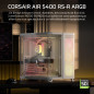 CORSAIR AIR 5400 RS-R ARGB Boîtier PC Triple Chambre Moyen-Tour Panoramique — Chambre Isolée pour AIO 360mm, Compatible Mères À CORSAIR AIR 5400 RS-R ARGB Boîtier PC Triple Chambre Moyen-Tour Panoramique — Chambre Isolée pour AIO 360mm, Compatible Mères À