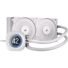 CORSAIR NAUTILUS 240 RS LCD Watercooling pour CPU - Ecran LCD IPS 5.3cm - Radiateur 240mm, Intel LGA 1851/1700, AMD AM5/AM4, Con