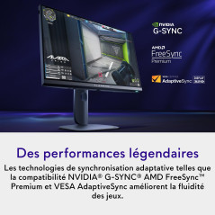 Alienware 25 Écran PC Gaming - AW2525HM, Full HD (1920x1080), 320Hz, Fast IPS, 0.5ms, Compatible NVIDIA G-Sync, AMD FreeSync Pre