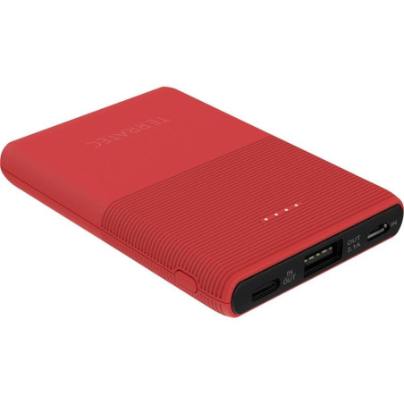 TerraTec Powerbank P 50 Pocket Poppy Red 5000 mAh USB-C