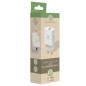 GreenJoy-Chargeur Embout Secteur USB 12W / 2,4A - Blanc GreenJoy-Chargeur Embout Secteur USB 12W / 2,4A - Blanc