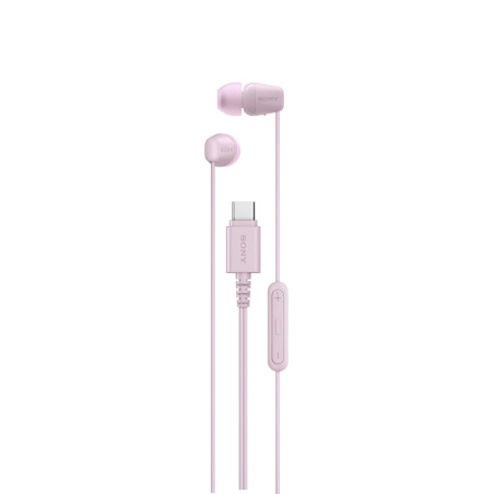 Sony IER-EX15C avec Micro – Écouteurs filaires USB-C pour Android, iPhone, Ordinateur Portable et PC – Câble Anti-enchevêtrement