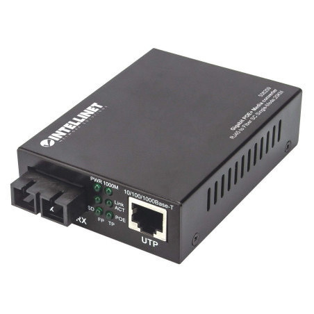 Intellinet 508209 convertisseur de Support réseau 1000 Mbit/s 1310 nm Monomode Noir