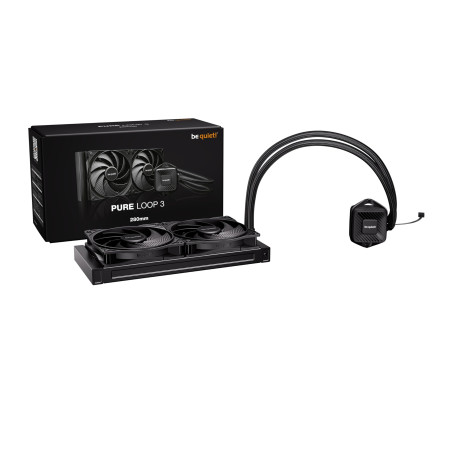 be quiet! Pure Loop 3 280 mm Refroidissement liquide tout-en-un pour systèmes AMD/Intel overclockés, 2x ventilateurs Pure Wings 