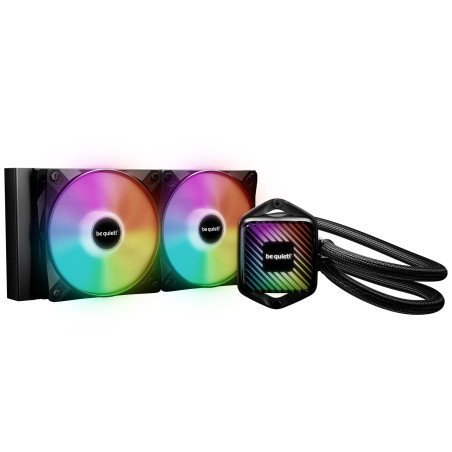 be quiet! Pure Loop 3 LX 240 mm, Refroidissement liquide tout-en-un, 2x ventilateurs Light Wings LX 120 mm PWM high-speed, bloc