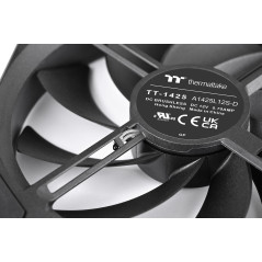 Thermaltake TS120 EX RGB | Ventilateur PWM haute performance 120 mm | Éclairage RGB | Pression d'air optimisée | Lot de 3 | Noir